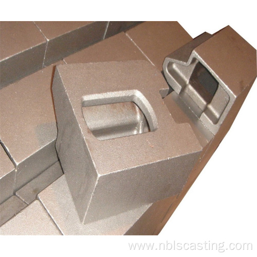 custom precision steel casting container corner